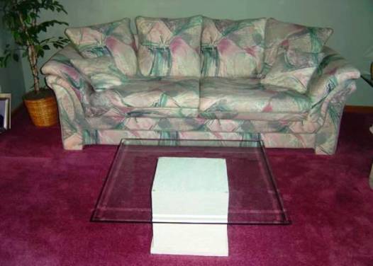 Pastels and glass -- two key elements of "Contemporary Miami" style