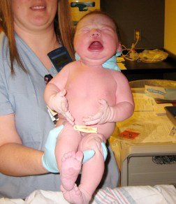 One of my own babies, Giant and Pantless at birth.