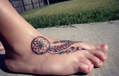 dream-catcher-tattoo-on-foot